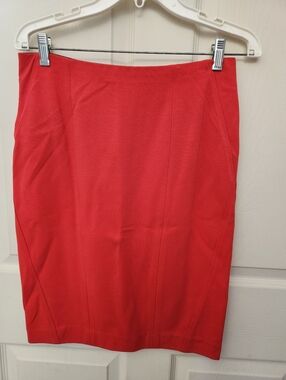 Ann Taylor Red Pencil Skirt